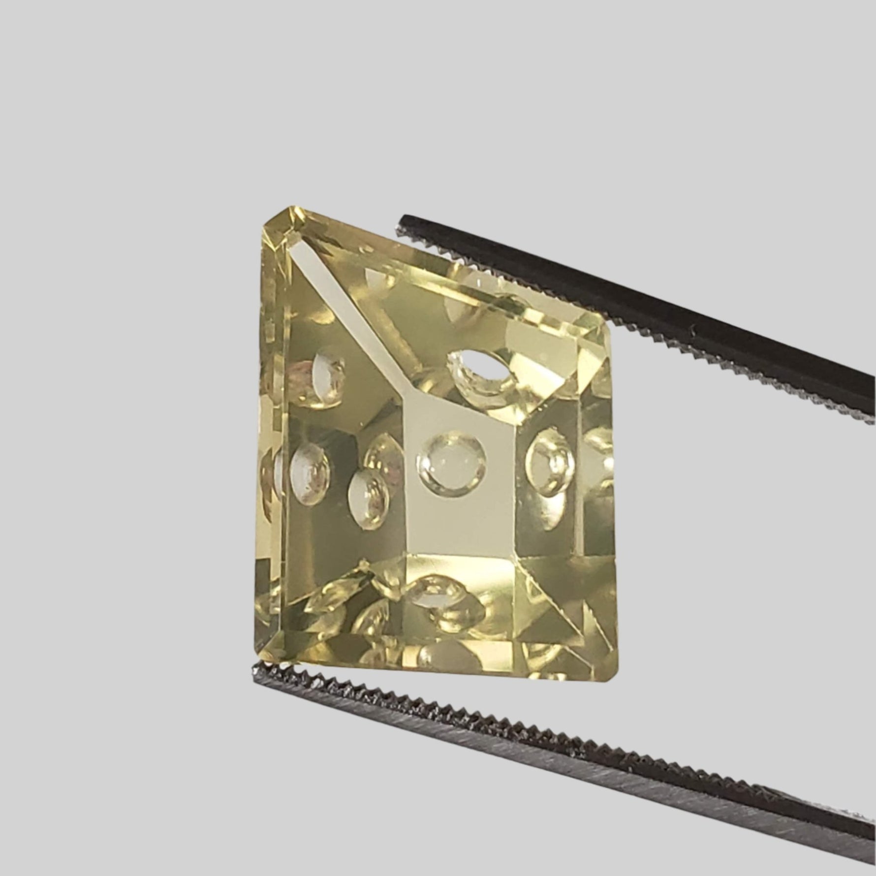 Lemon Citrine | Fancy Laser Cut | Lemon Yellow | 16.3x12.7mm 13.6ct 1