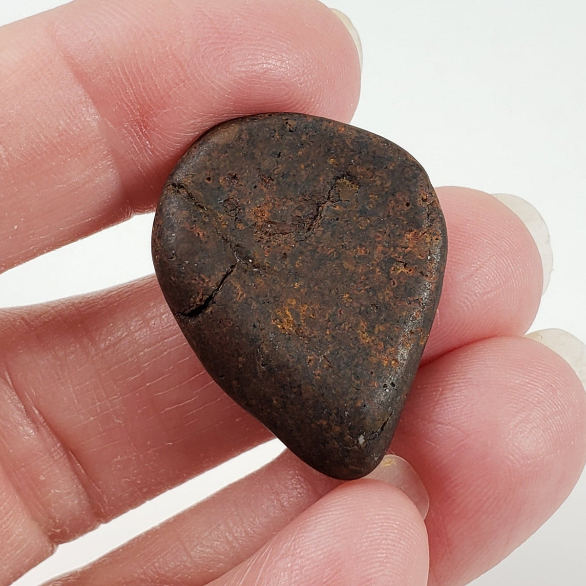   Northwest Africa NWA Meteorite | Meteorite Worry Stone | 9.5 Grams | Individual | Tumbled Meteorite | Sahara 