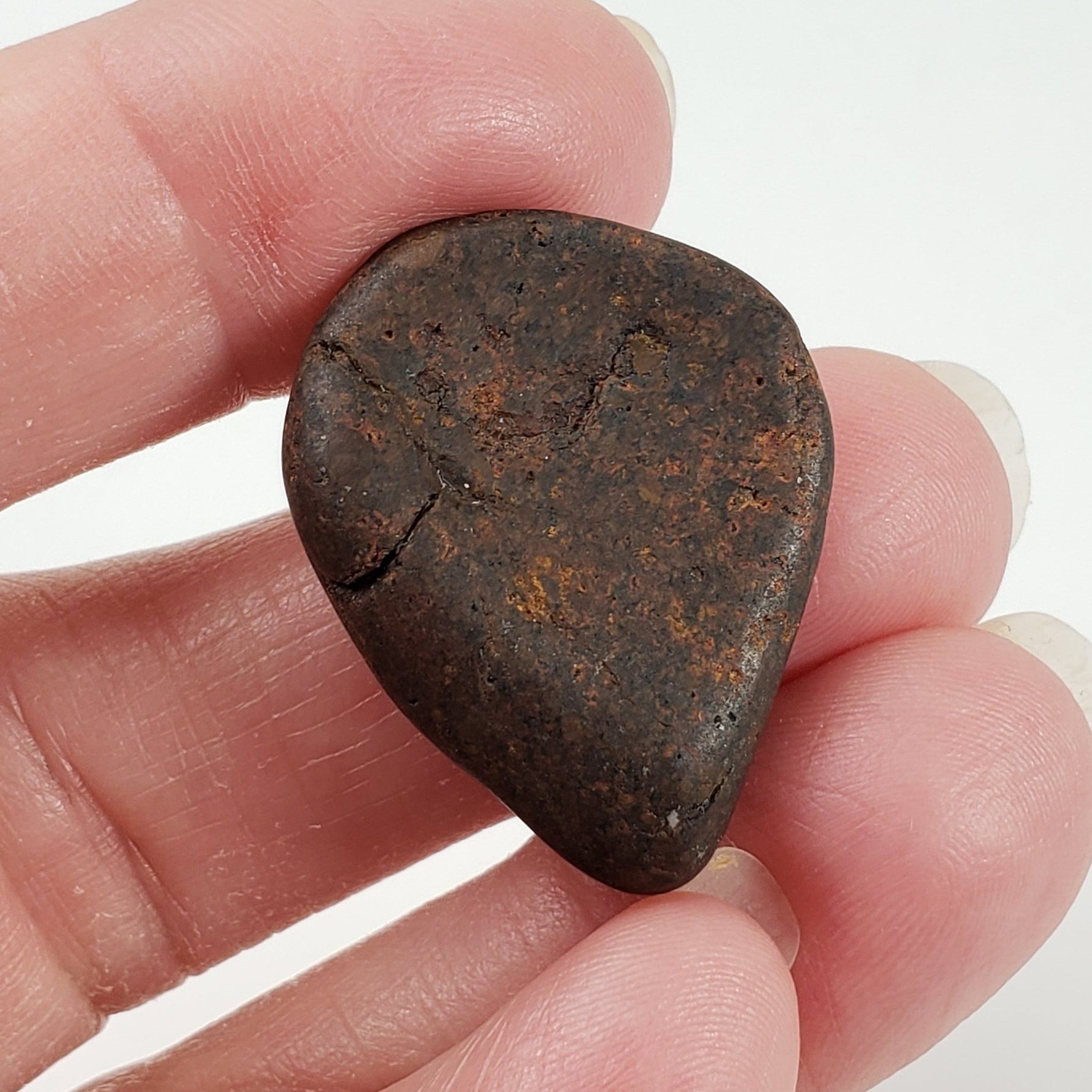   Northwest Africa NWA Meteorite | Meteorite Worry Stone | 9.5 Grams | Individual | Tumbled Meteorite | Sahara 