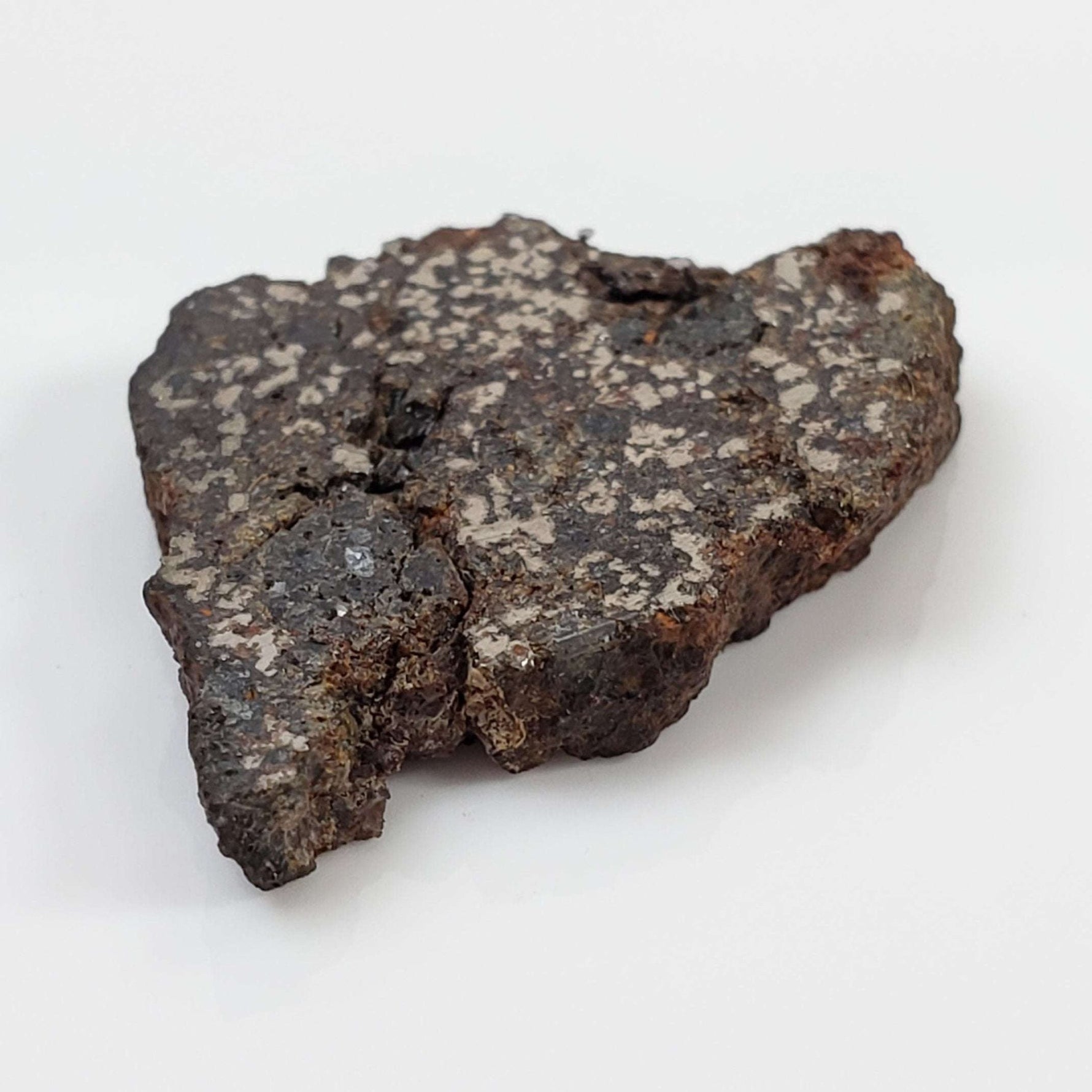   NWA 1879 Meteorite | 4.16 Gr | Part Slice | Found 2003 | Stony Iron Mesosiderite | Morocco 