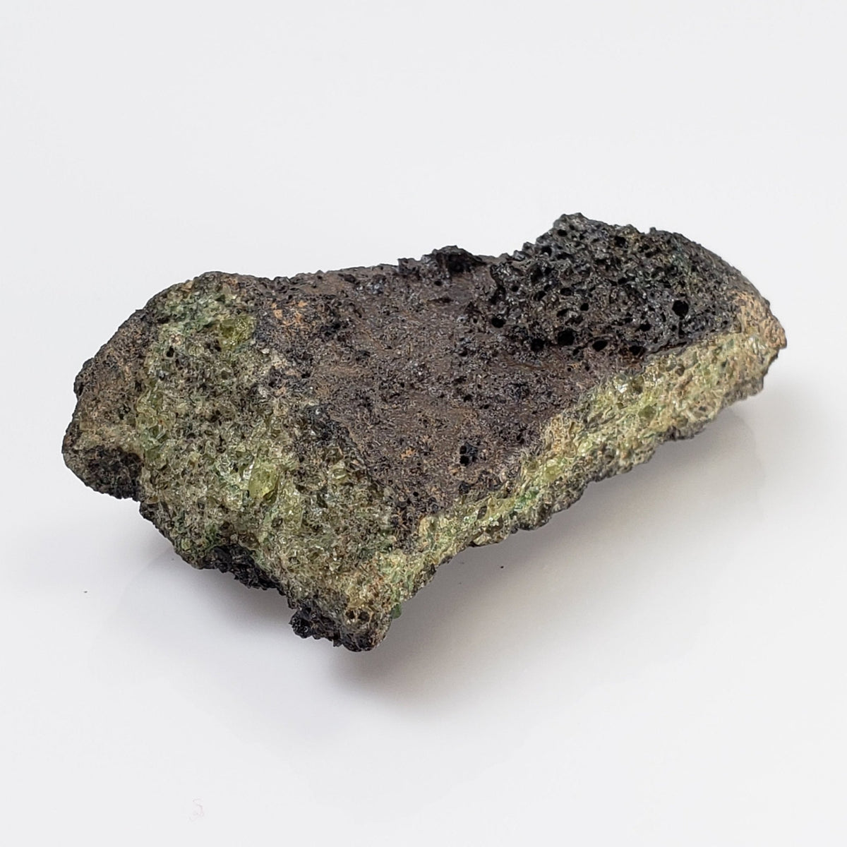   Olivine Volcanic Bomb | Lava Coated Crystal | 26.7 gr | Mt Shadwell Volcano, Australia 