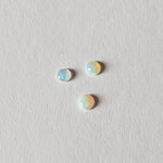 Opal | 3 Piece Lot | Round Cabochon | White Rainbow | 1.6-1.7mm