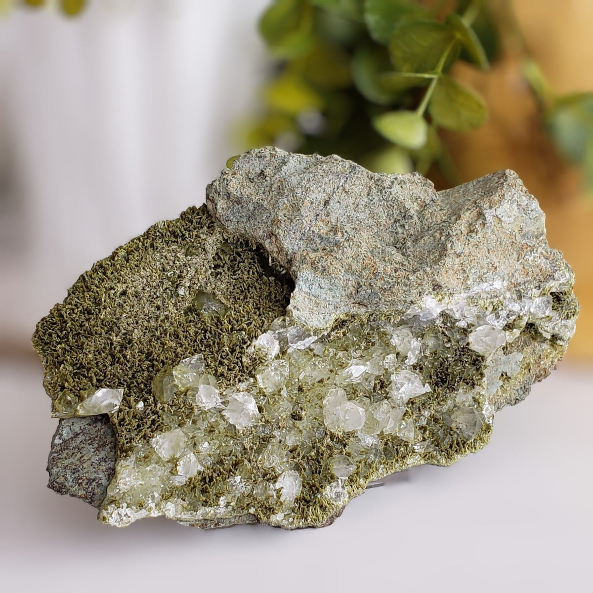 Pistacite Crystal Cluster | 623.8 gr | Green Mineral | Alicante, Spain 3