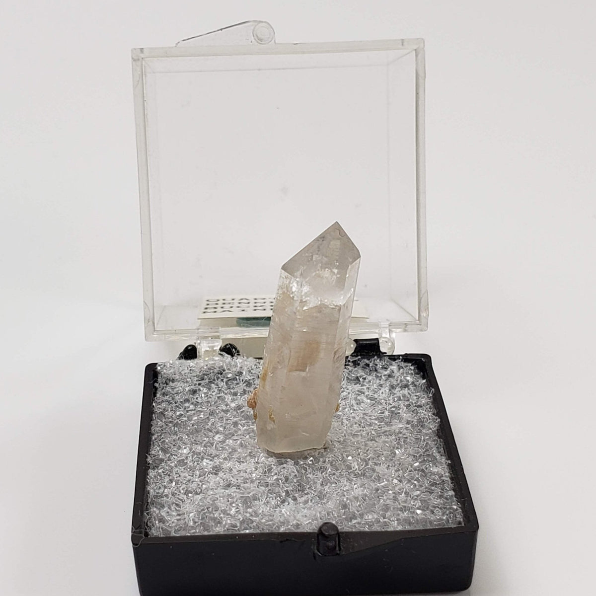   Quartz Point | Perky Box Thumbnail Specimen | Bennett Quarry, Buckfield Maine, USA 