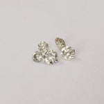  Loose Moissanite | 5 piece Lot | Round Diamond Cut | White | 0.53tcw 