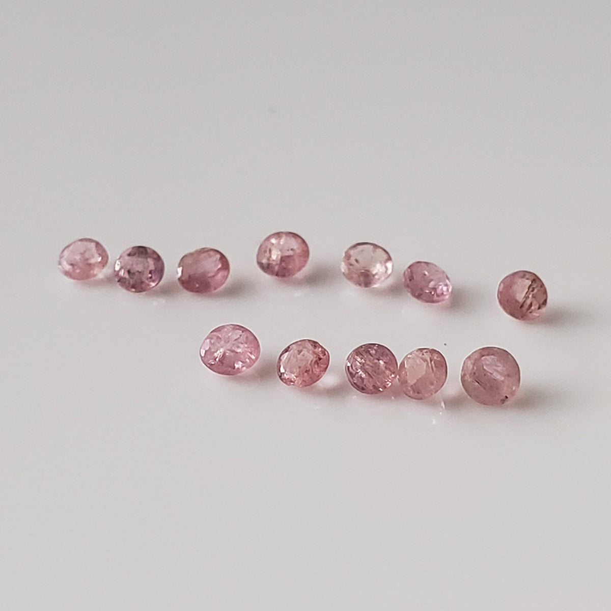  Pezzottaite | Round Cut | Rare Untreated Gemstone | Pink | 1.8mm 