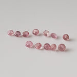  Pezzottaite | Round Cut | Rare Untreated Gemstone | Pink | 1.8mm 