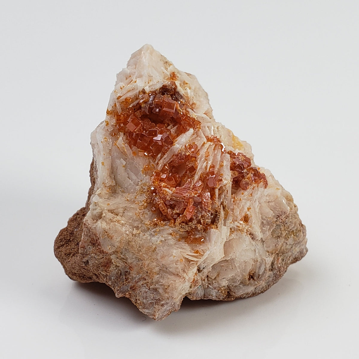  Vanadinite on Barite Crystal | 28.2 grams | Mibladen, Morocco 