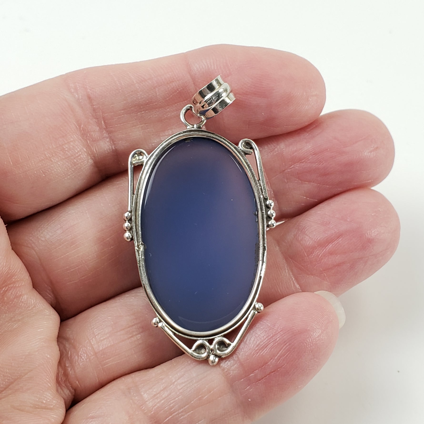  Chalcedony Pendant | 925 Sterling Silver 