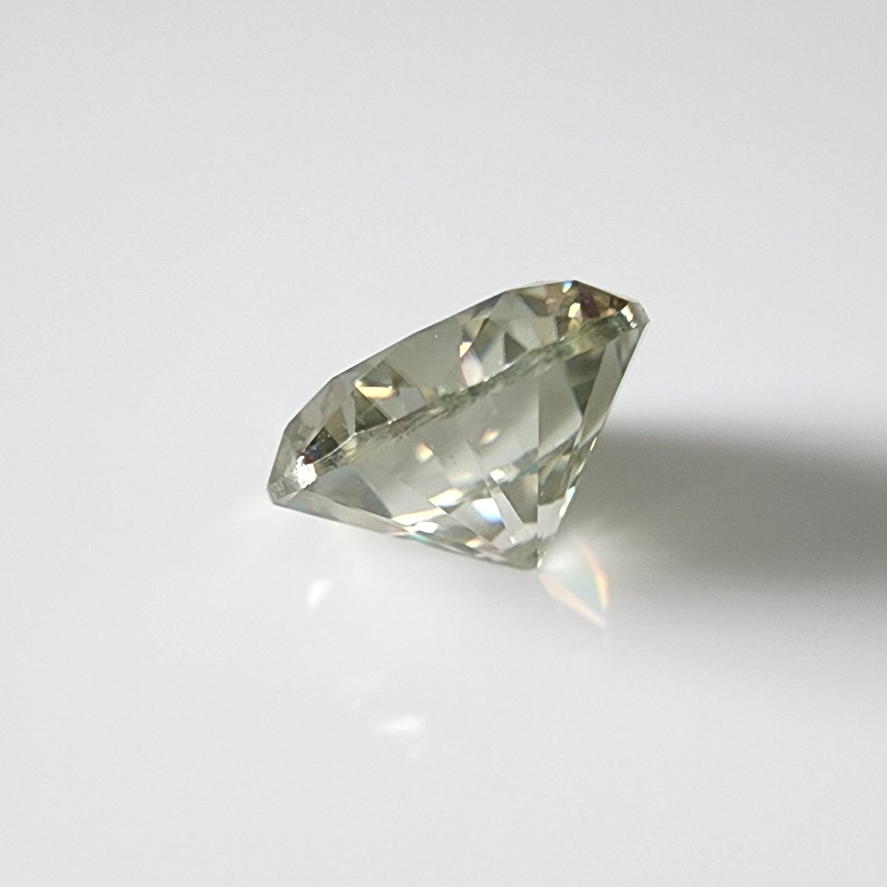 Moissanite | Round Diamond Cut | Pale Yellow | 8.5mm