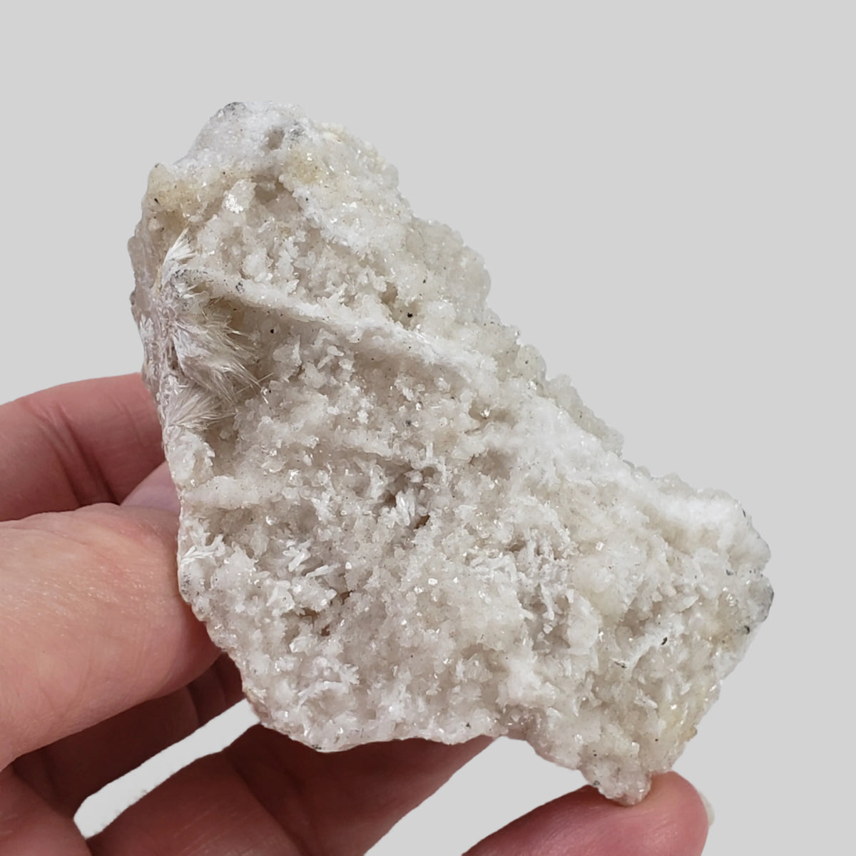 Gyrolite on Prehnite Crystal Cluster | 111 grams | Mumbai, India 7