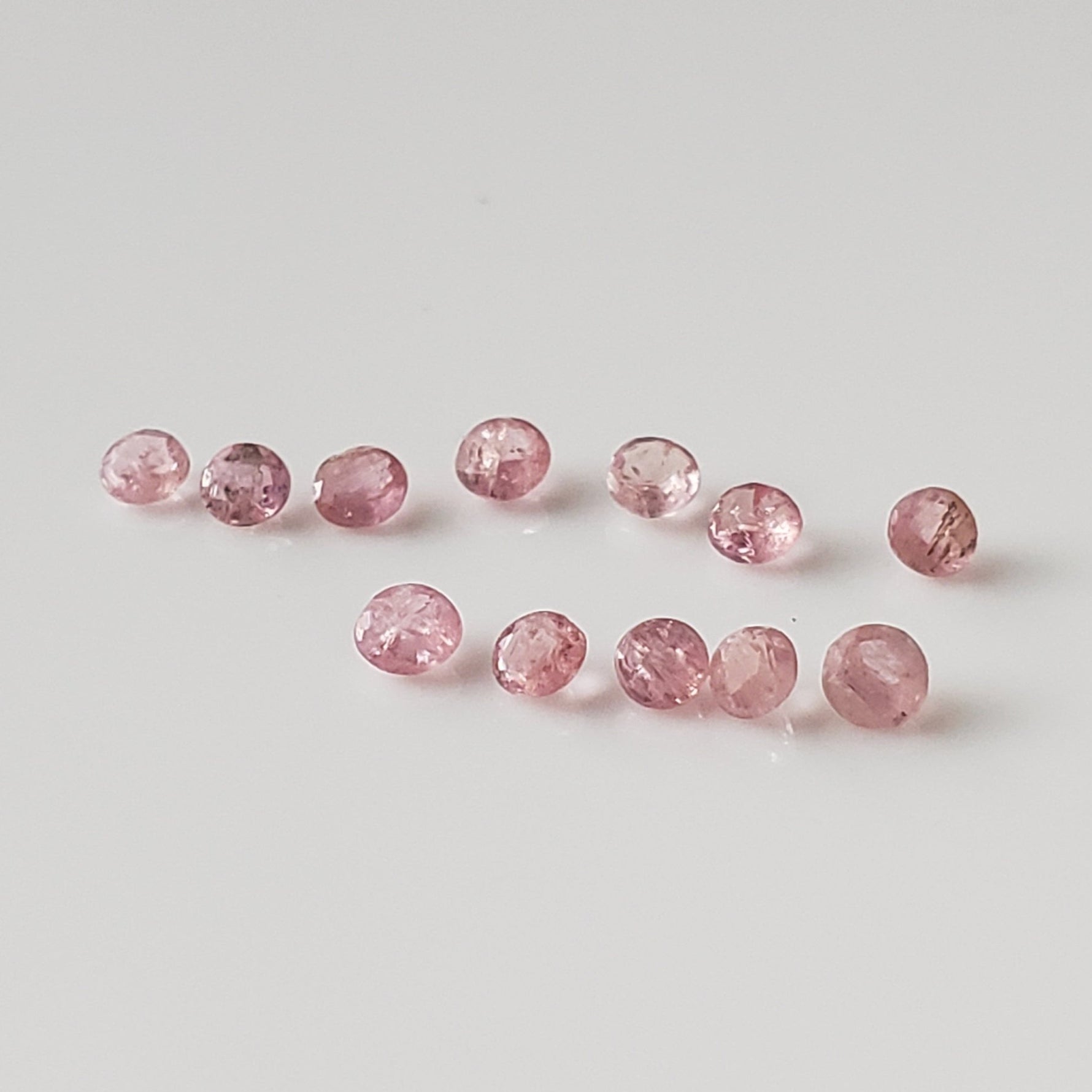  Pezzottaite | Round Cut | Rare Untreated Gemstone | Pink | 1.8mm 