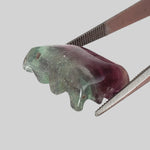  Fluorite Carved Fluorite Cabochon Multi-Color 18.5x12mm 