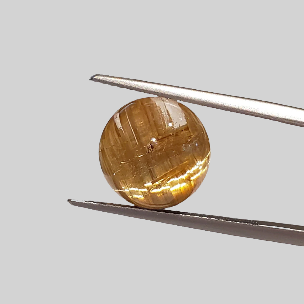  Rutile Cats Eye | Round Cabochon | 11.4mm 6.25ct 