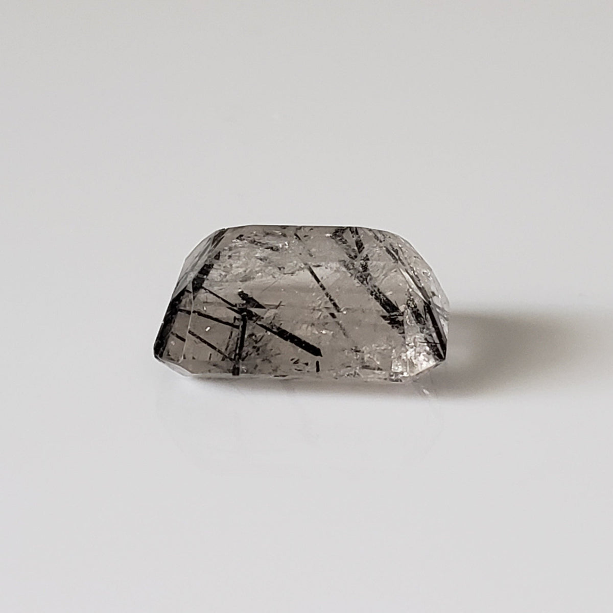  Tourmalinated Quartz | Octagon Cut | 16.8x12.6mm 13.5ct | Brazil 