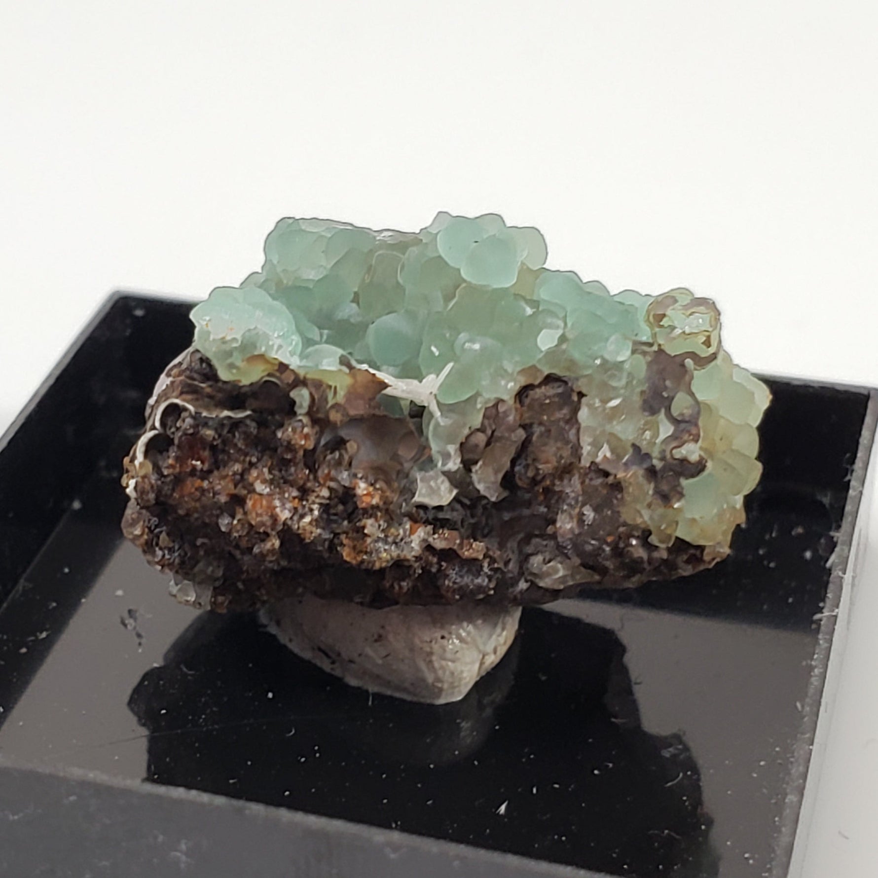 Smithsonite Crystals on Matrix | Perky Box Thumbnail Specimen | Chihuahua, Mexico