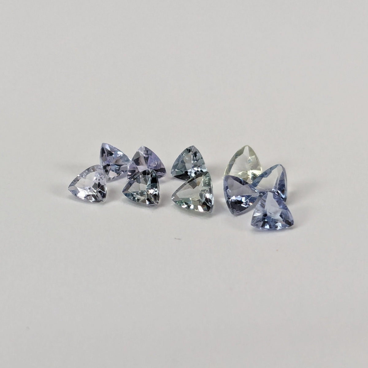  Tanzanite | 10 Piece Tanzanite Parcel | Trilliant Cut | 1.11tcw 