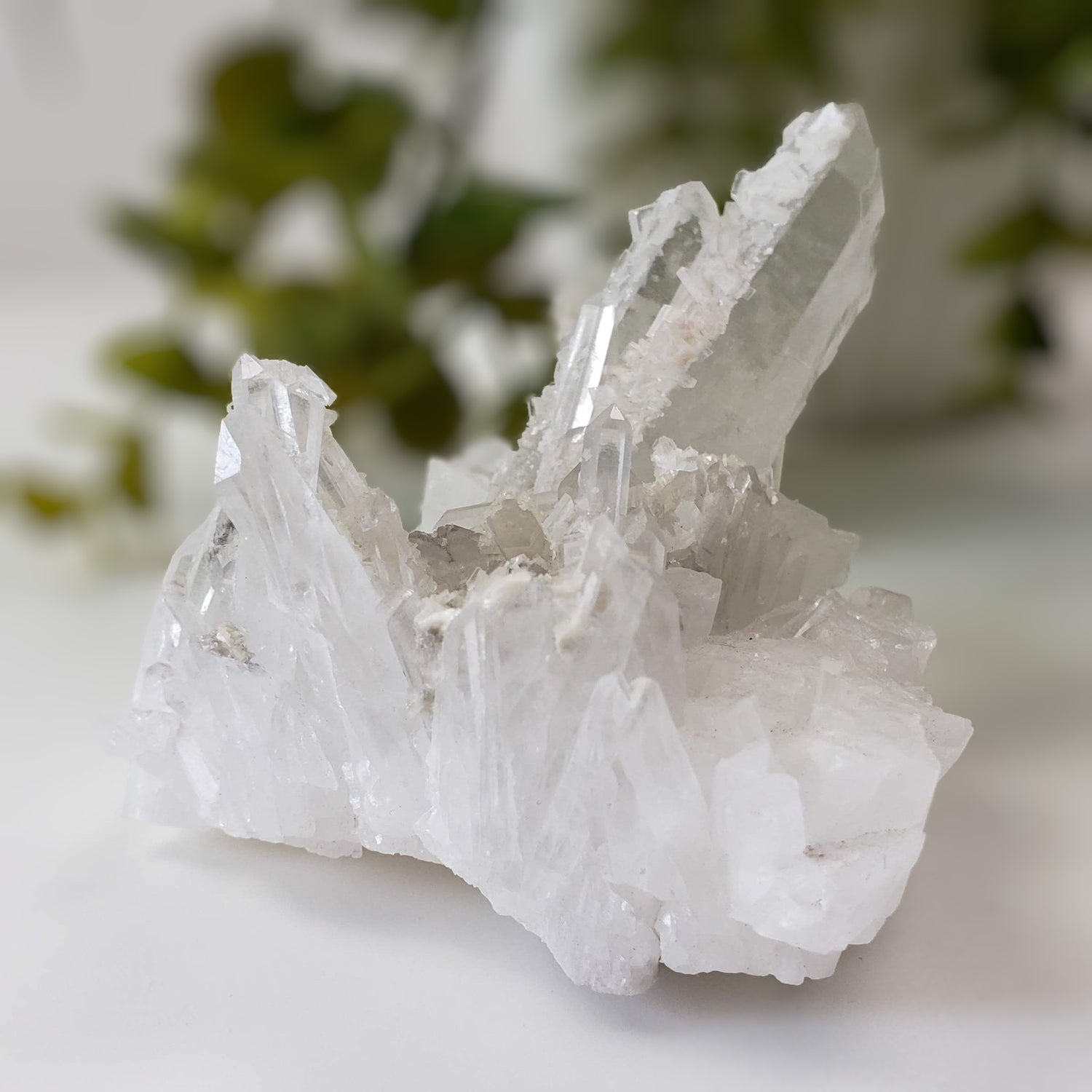 Barite Crystals on Quartz Points | 228.77 gr | Le Shan, Sichuan Province, China