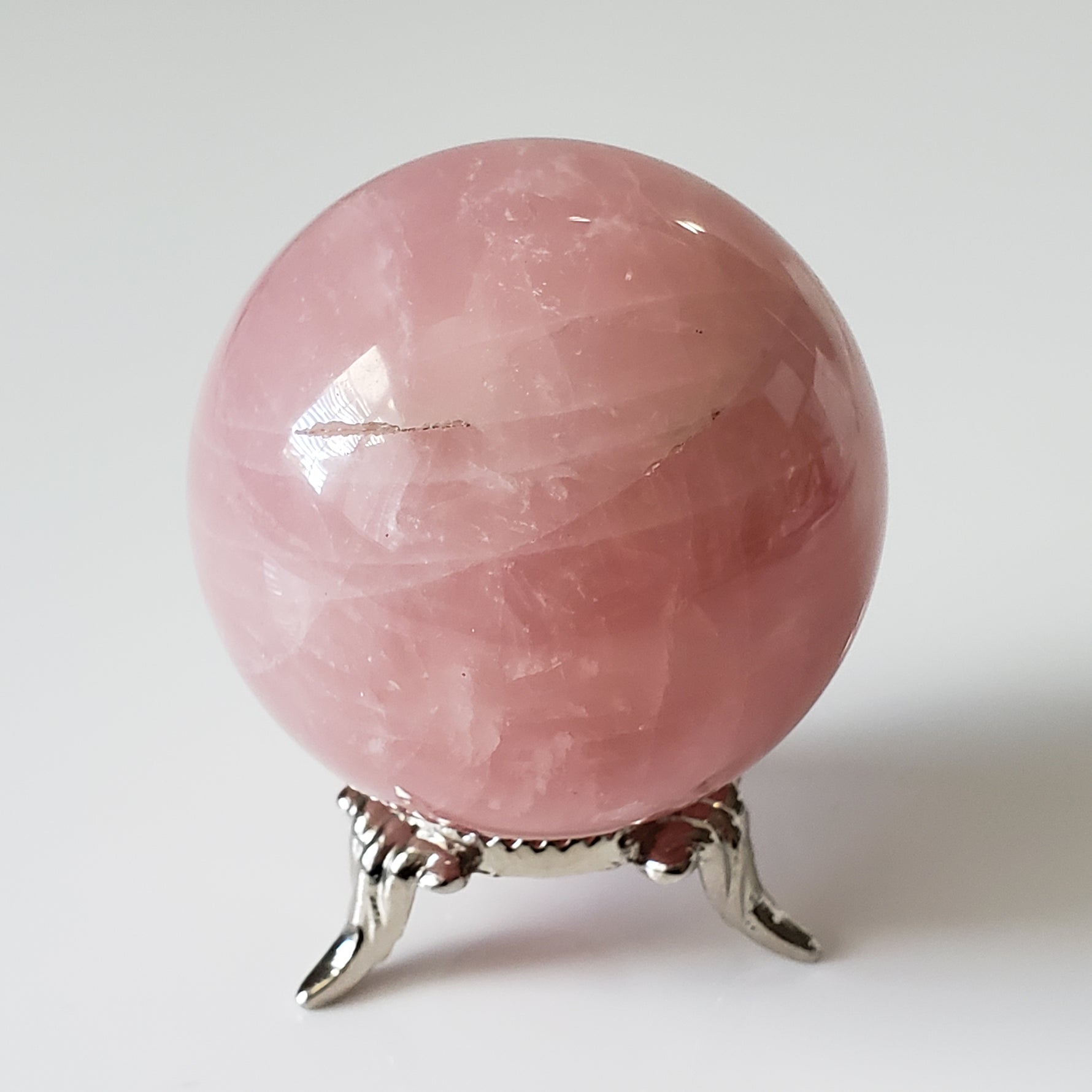  Rose Quartz Sphere 49 mm, 1.9 in 172 Grams 