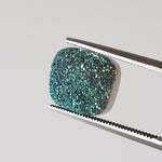 Titanium Druzy | Octagon Tablet | Rainbow Drusy | 12x10mm 3.4ct 5