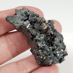  Tetrahedrite Pyrite and Calcite Crystal Cluster 43.8 Grams from Lima, Peru 