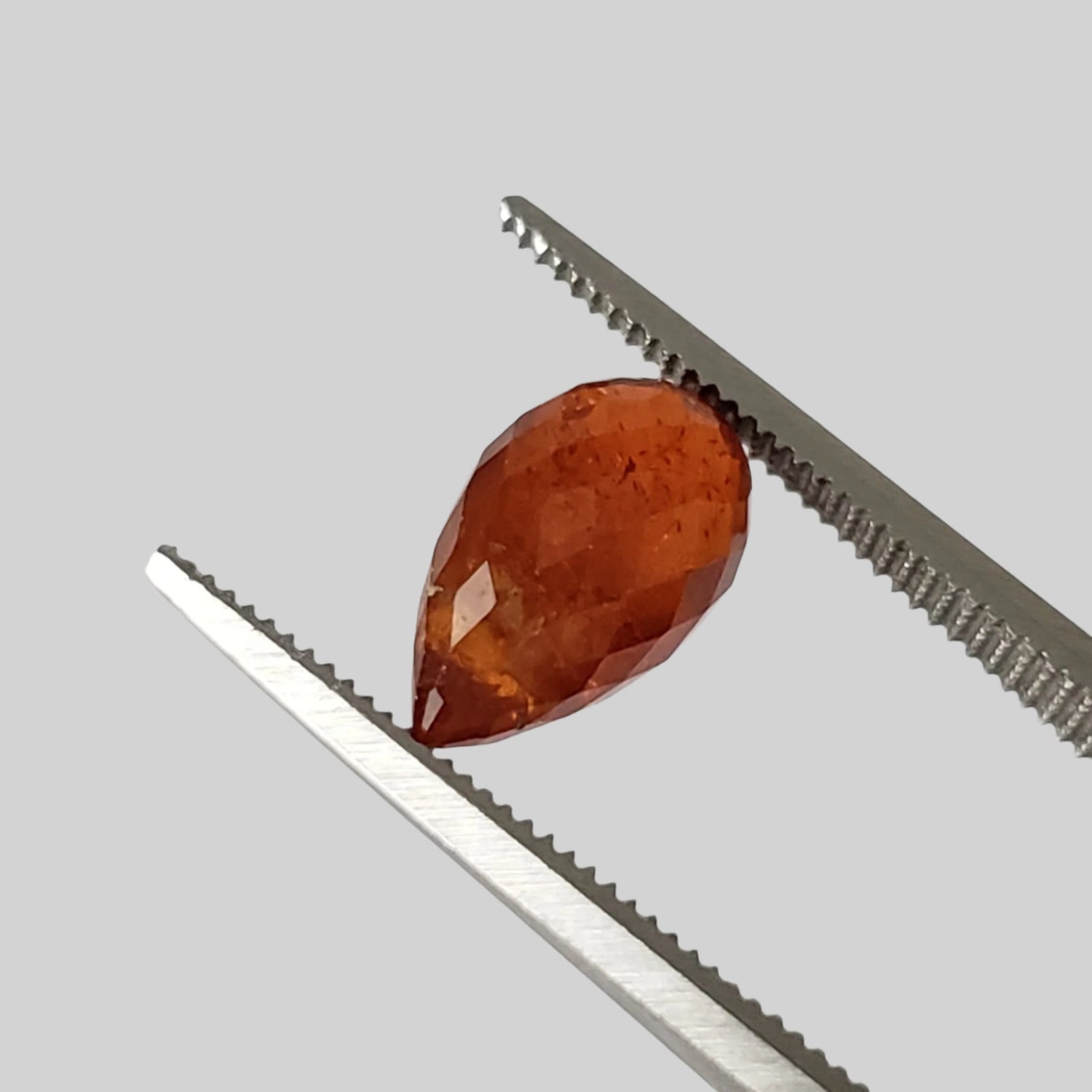  Spessartite Garnet | Briolette | Orange Red | 10x6mm 3.4ct 