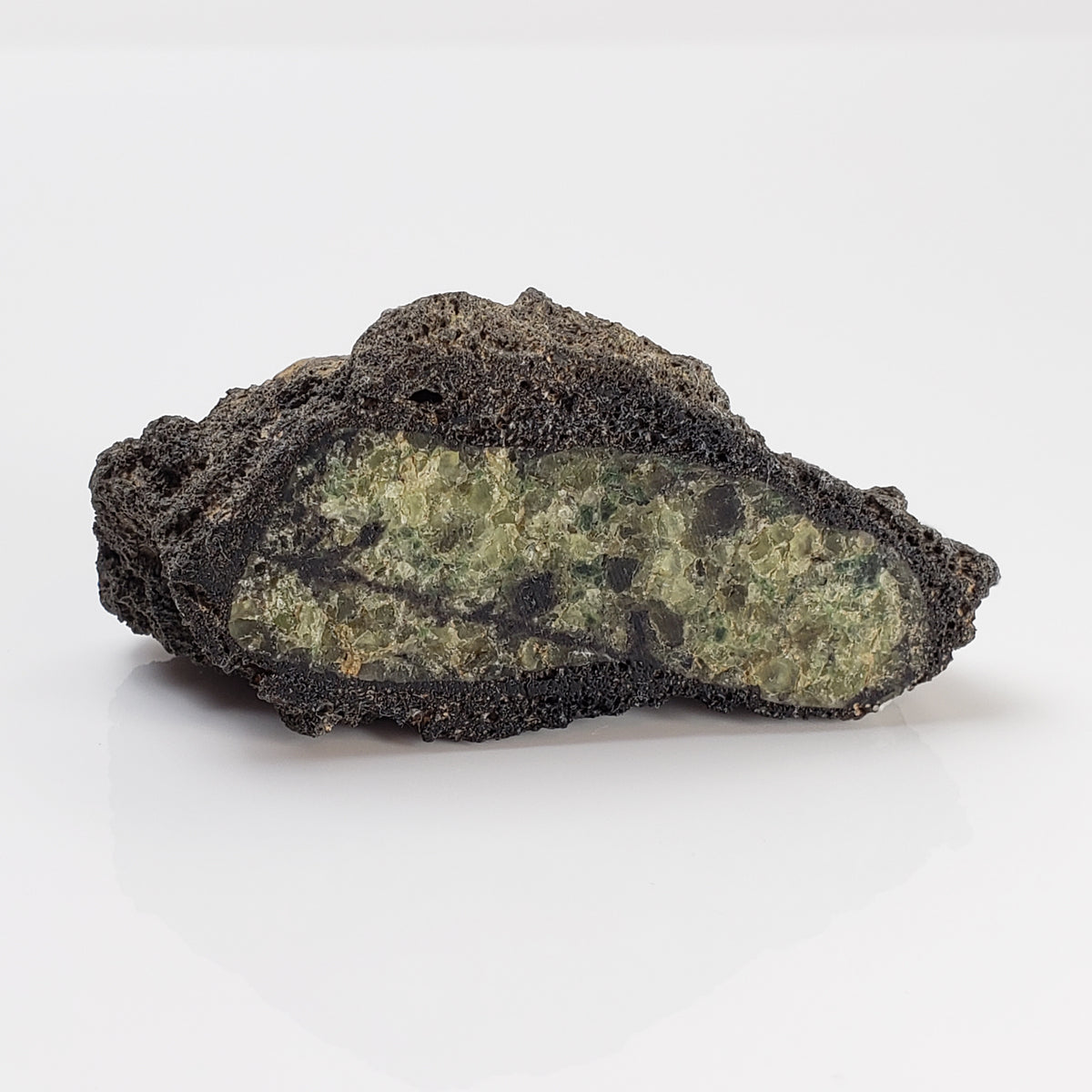  Olivine Volcanic Bomb | Lava Coated Crystal | 38.4 gr | Mt Shadwell Volcano, Australia 