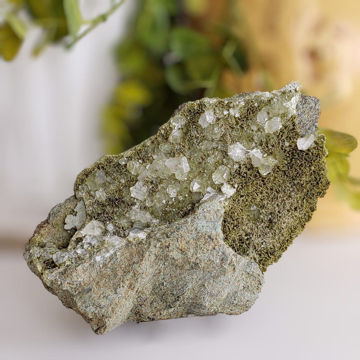 Pistacite Crystal Cluster | 623.8 gr | Green Mineral | Alicante, Spain