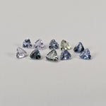  Tanzanite | 10 Piece Tanzanite Parcel | Trilliant Cut | 1.11tcw 