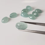 Silky Aquamarine | Oval Cut | Light Blue | 14X10mm