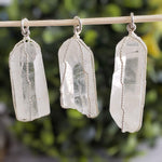 Quartz Pendant | 925 Silver Wire Wrapped Pendant | Natural Clear Quartz Point