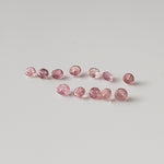  Pezzottaite | Round Cut | Rare Untreated Gemstone | Pink | 1.8mm 