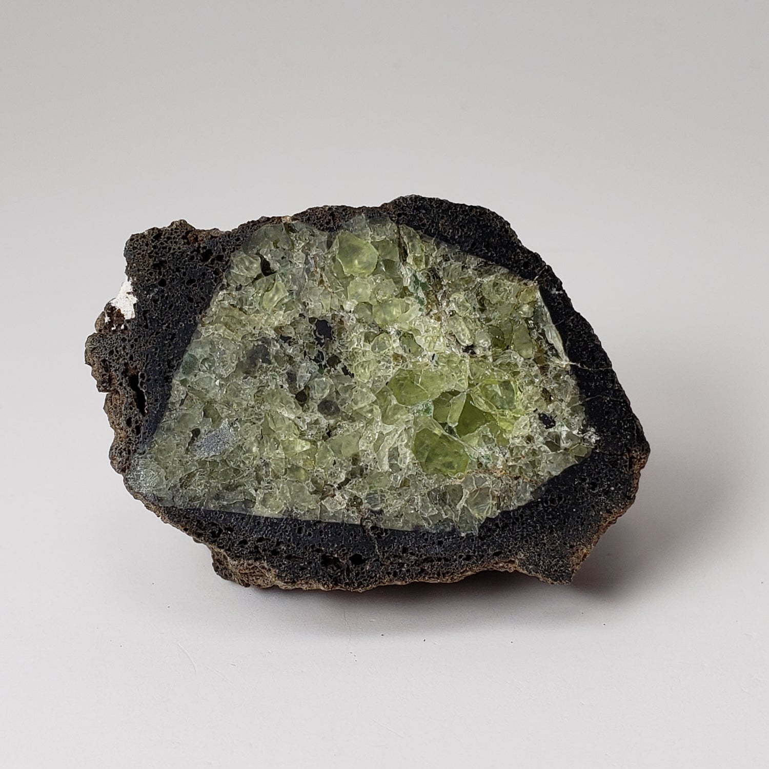  Olivine Volcanic Bomb Matching Halves 58.6 gr from Mortlake, Victoria, Australia 