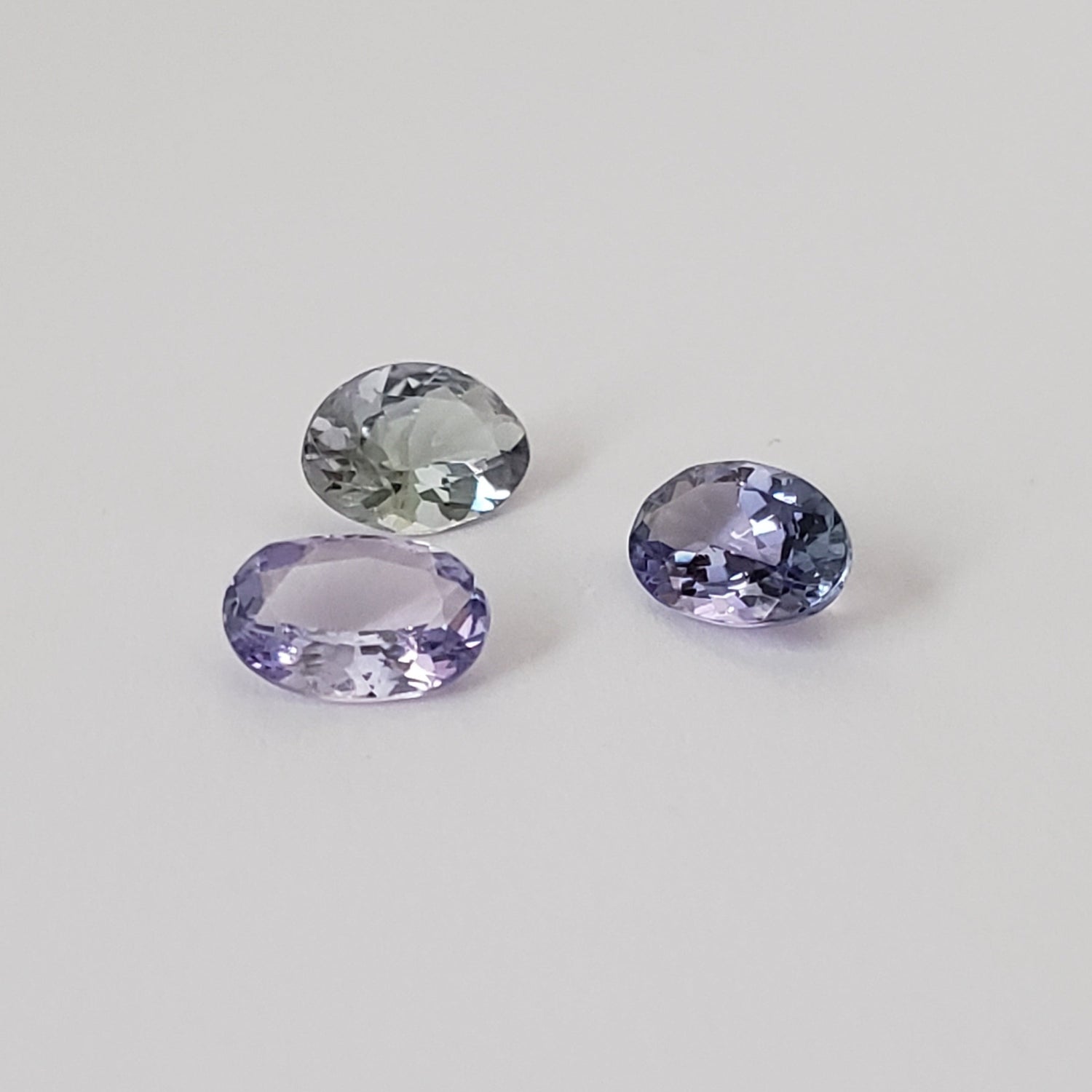  Loose Tanzanite | 3 Piece Gemstone Lot | Oval Cut | 1.7tcw 