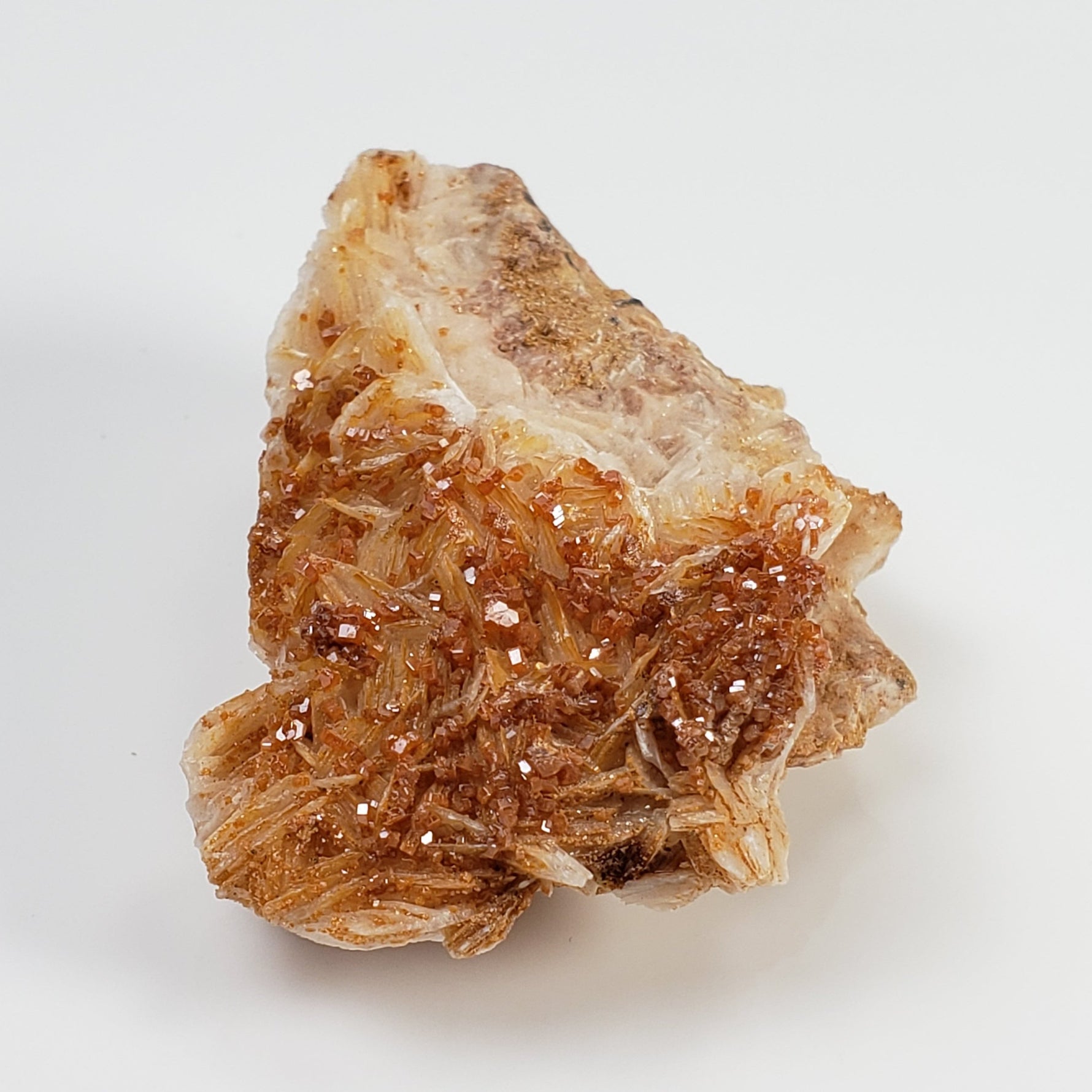  Vanadinite on Barite Crystal | 45.9 grams | Mibladen, Morocco 