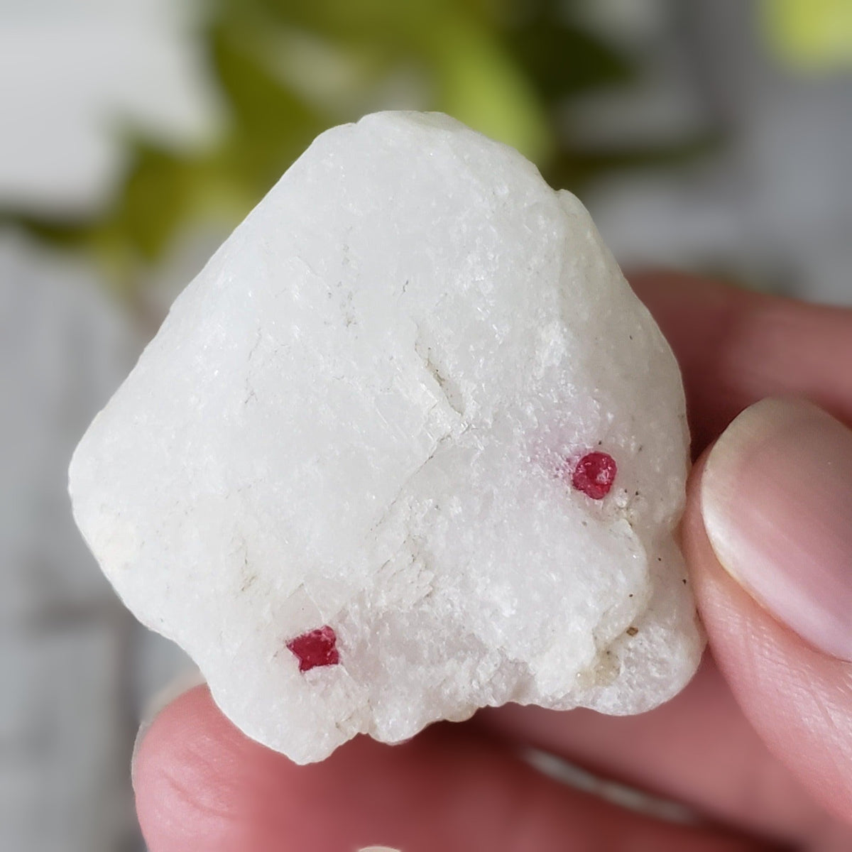  Red Spinel Crystal in Marble Host 42.8 gr, 213.8ct from Mogok , Myanmar 