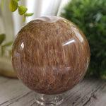  Brown Aragonite Sphere 99 mm, 3.9 in 1.4 kg 