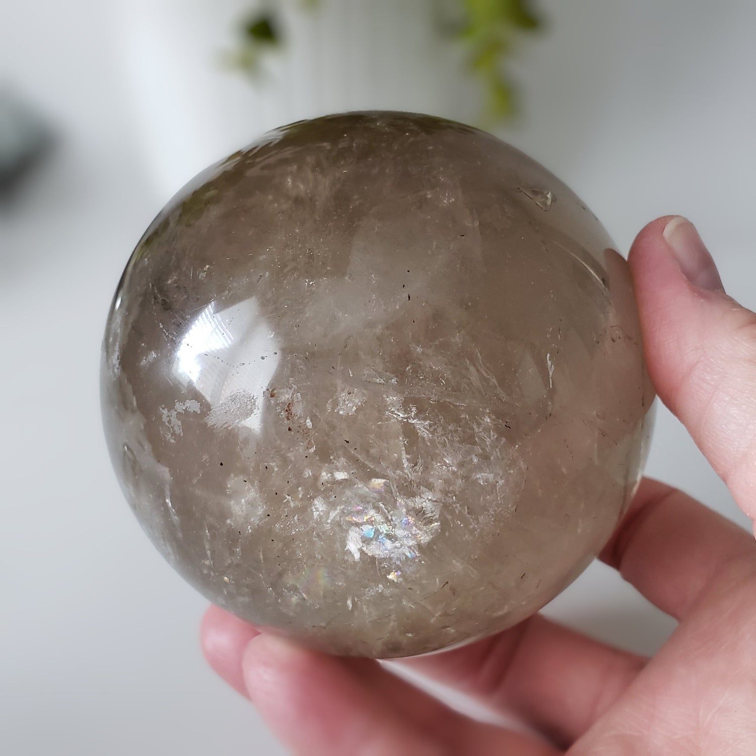 Smoky Quartz Sphere | 101 mm 4 inches | 1270 Grams | Brazil