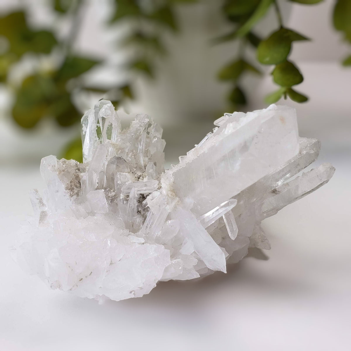 Barite Crystals on Quartz Points | 228.77 gr | Le Shan, Sichuan Province, China