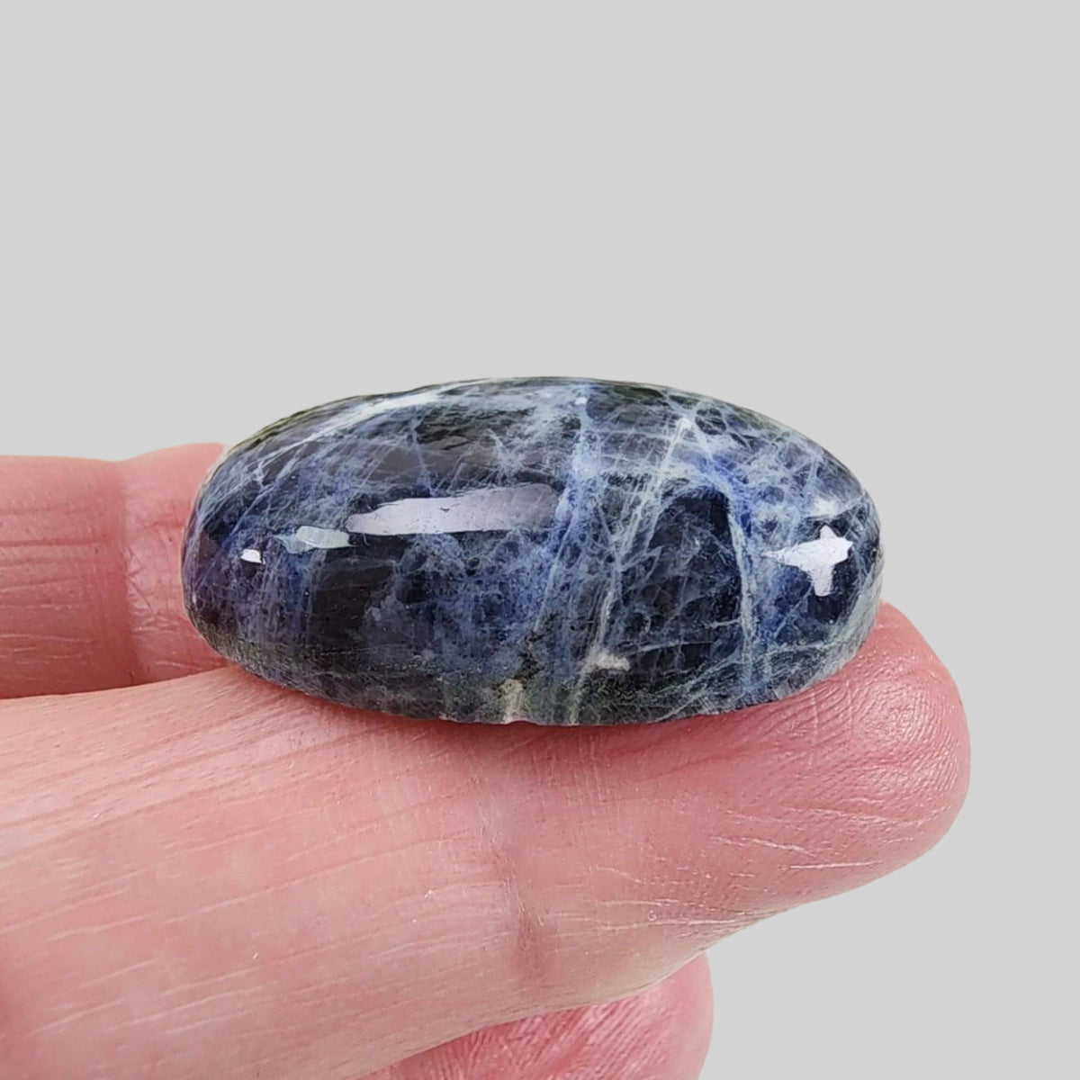  Sodalite | Oval Cabochon | Navy Blue | 32x20mm 43.6ct | Africa 