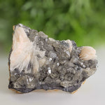 Cerussite and Pink Barite on Galena Matrix | 78 gr | Morocco