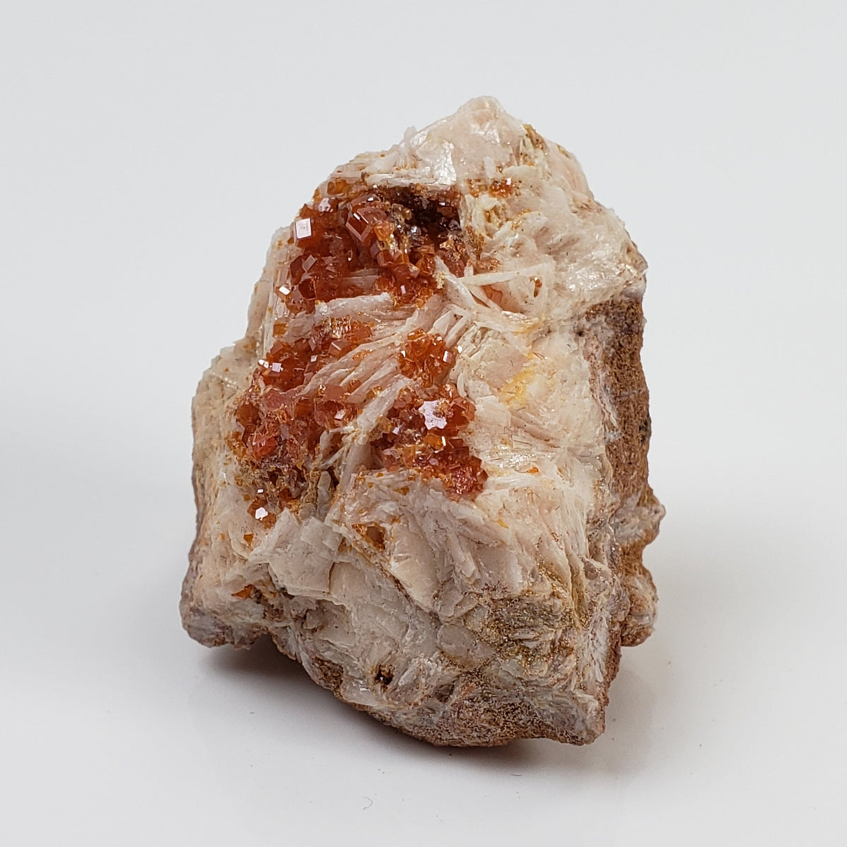  Vanadinite on Barite Crystal | 28.2 grams | Mibladen, Morocco 