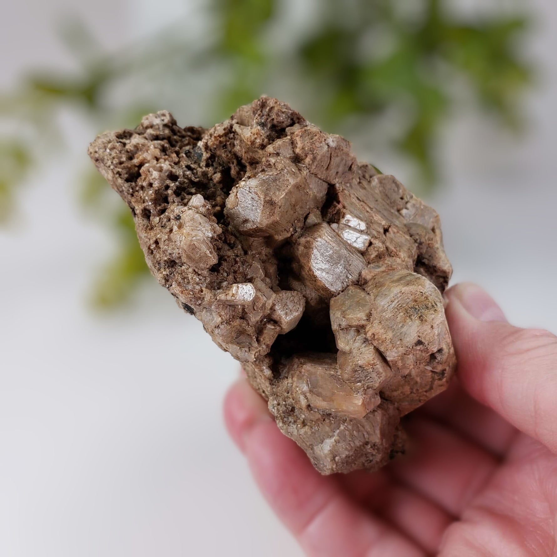  Feldspar Crystal Cluster | Sharp Intergrown Crystals | 450 grams | Tory Hill, Ontario 