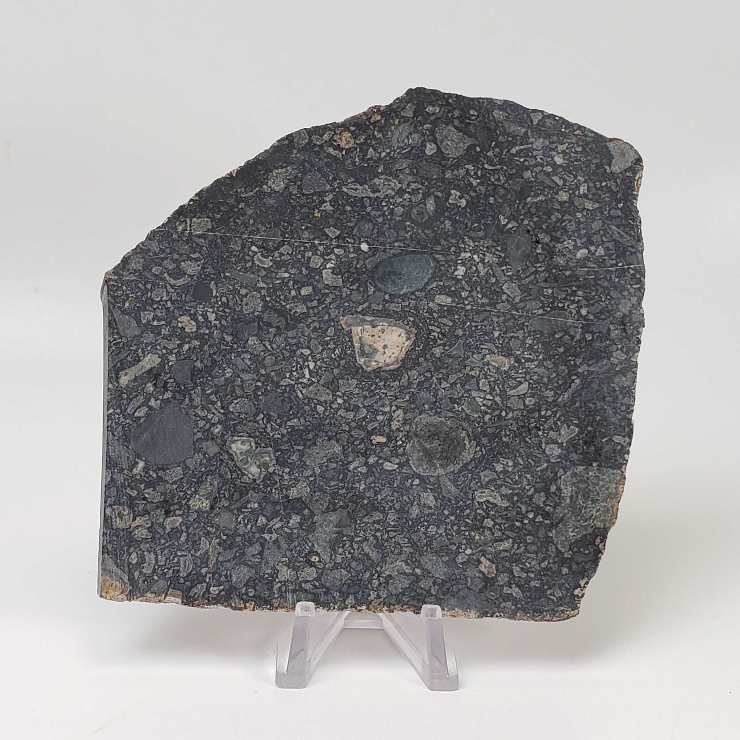  Black Onaping Impactite Breccia Slice Sudbury Structure, Canada 