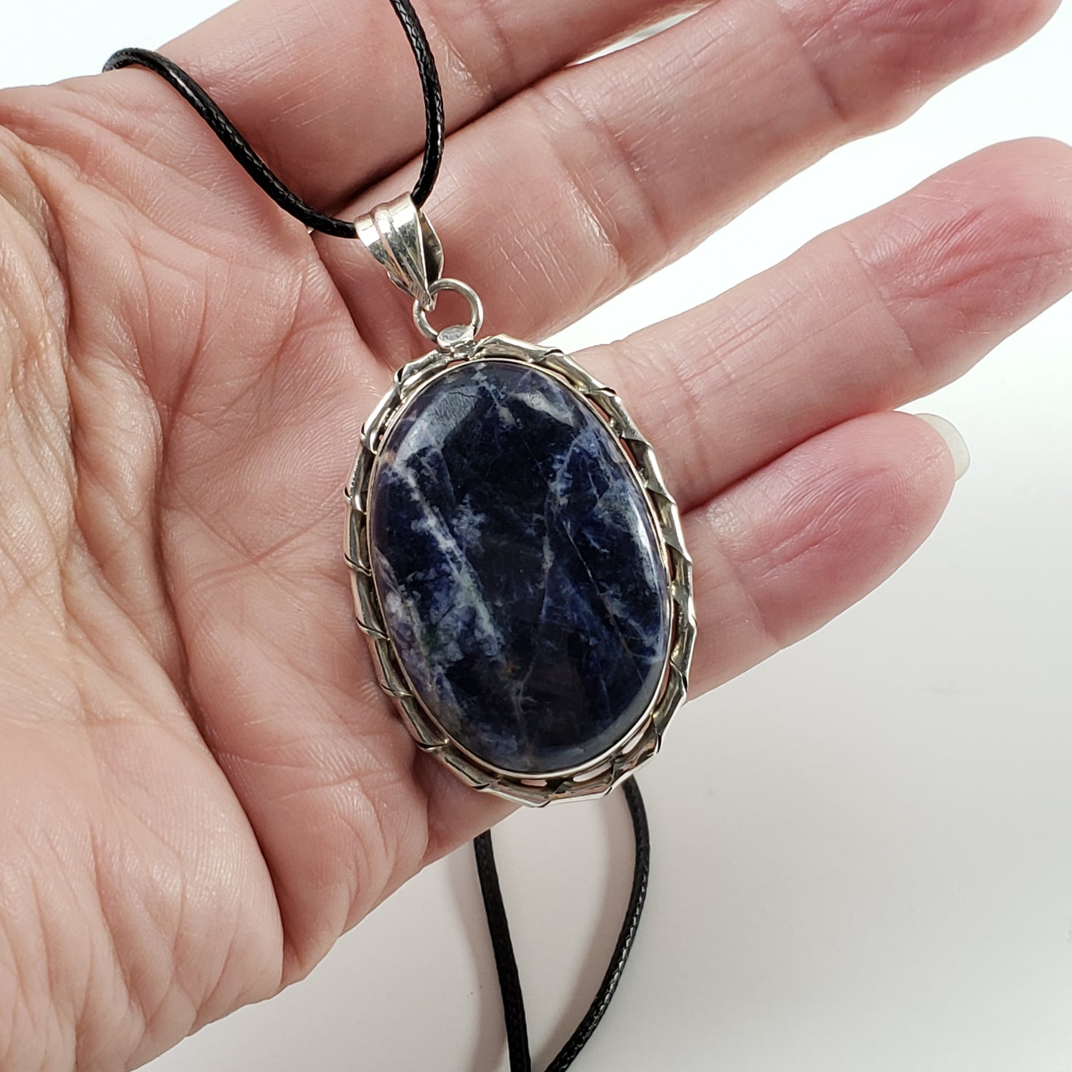 Sodalite Pendant | 925 Sterling Silver