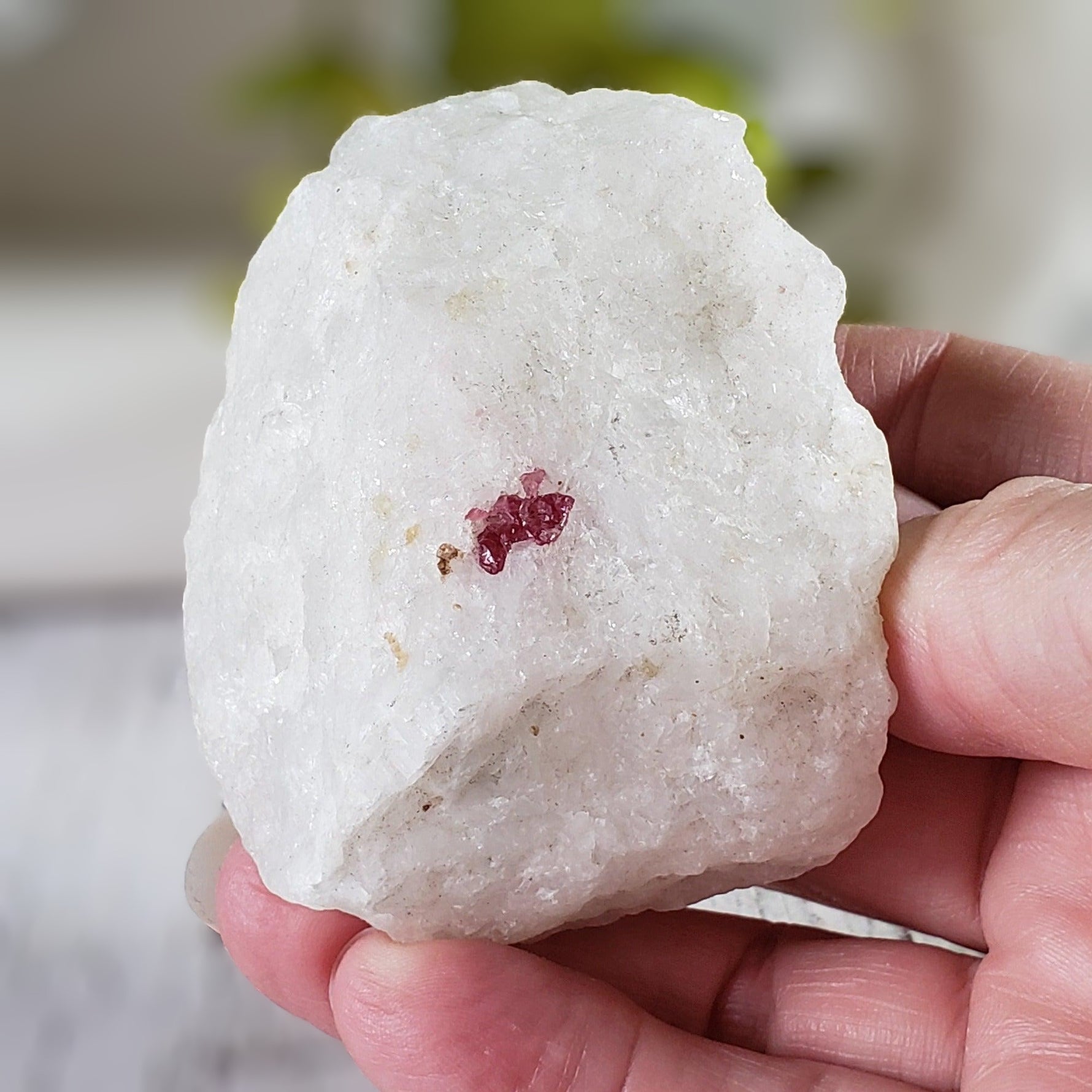  Red Spinel Crystal in Marble Host 172.2 gr, 860.9 ct from Mogok, Myanmar 