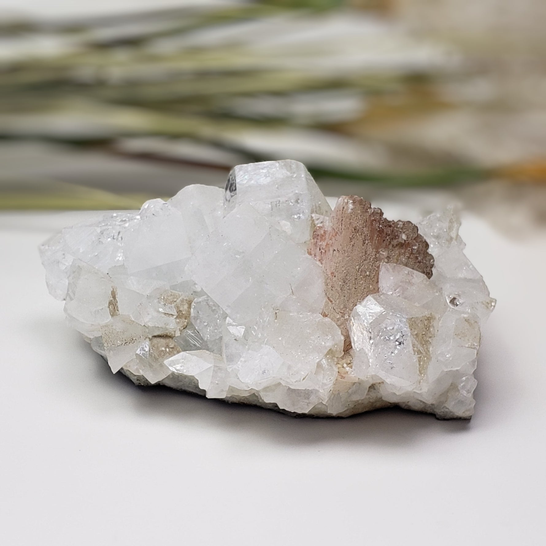 Heulandite on Apophyllite Cluster Crystal | 412 gr | Jalgaon India