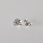  Topaz Pair | Round Cut | White | 5.5mm 