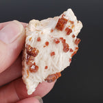  Vanadinite on Barite Crystal | 59.9 grams | Mibladen, Morocco 