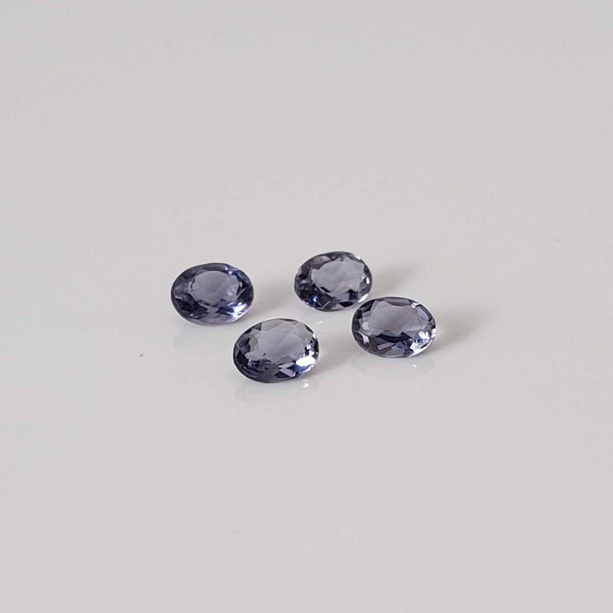 Iolite | 4 Piece Lot | Oval Cut | Purple | 3.7x2.7mm 0.4tcw